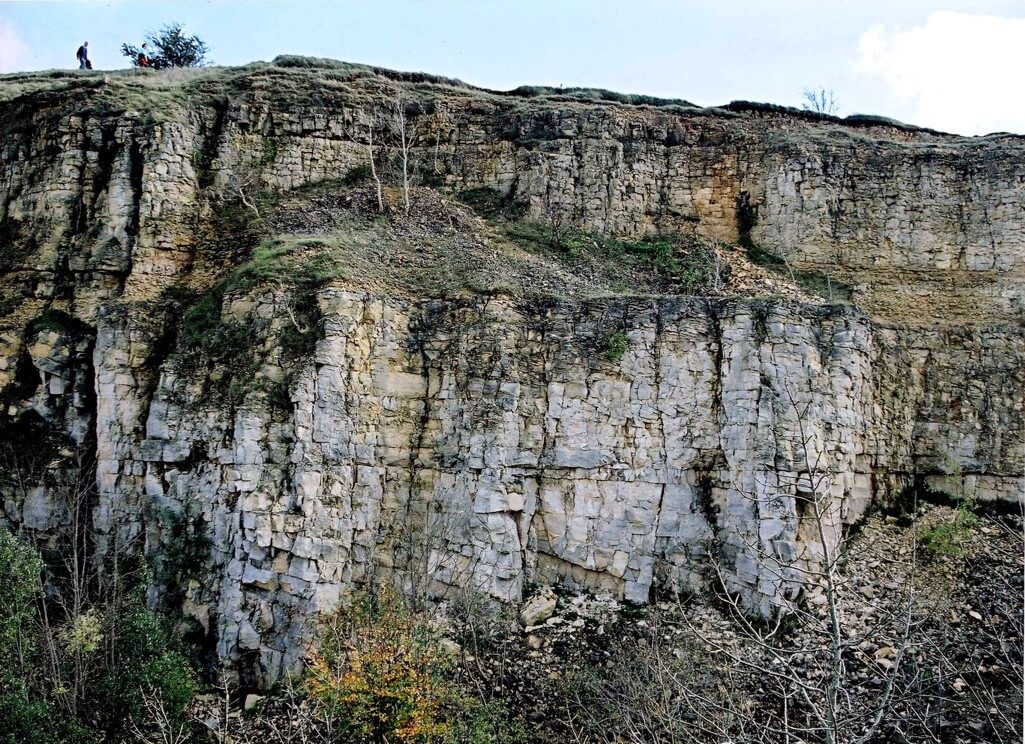 Leckhampton Hill Aalenian Inferior Oolite megadunes, Dead Mans Quarry