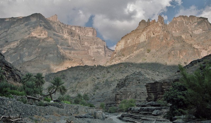 Cretaceous outcropping in Wadi Nakhr, Oman