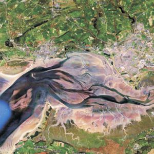 Satellite image of Loughor Estuary